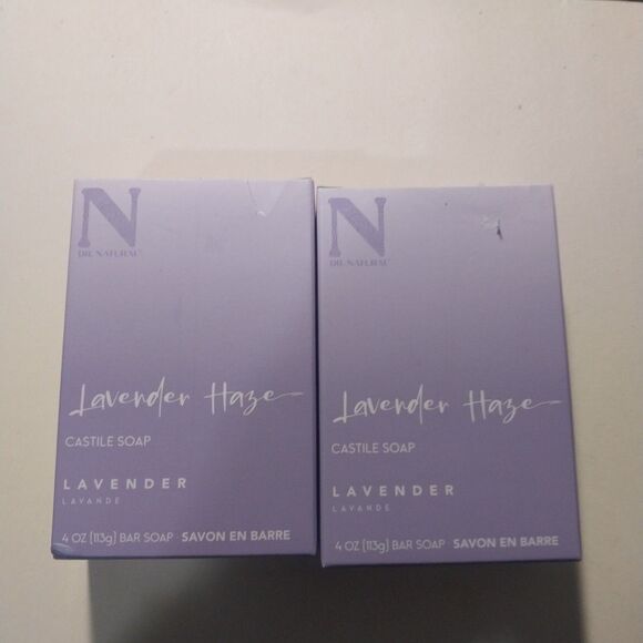 Dr. Natural Castile Bar Soap, Lavender Haze Gentle Soap Bar/ 2 x 4 oz Soap - Picture 1 of 2